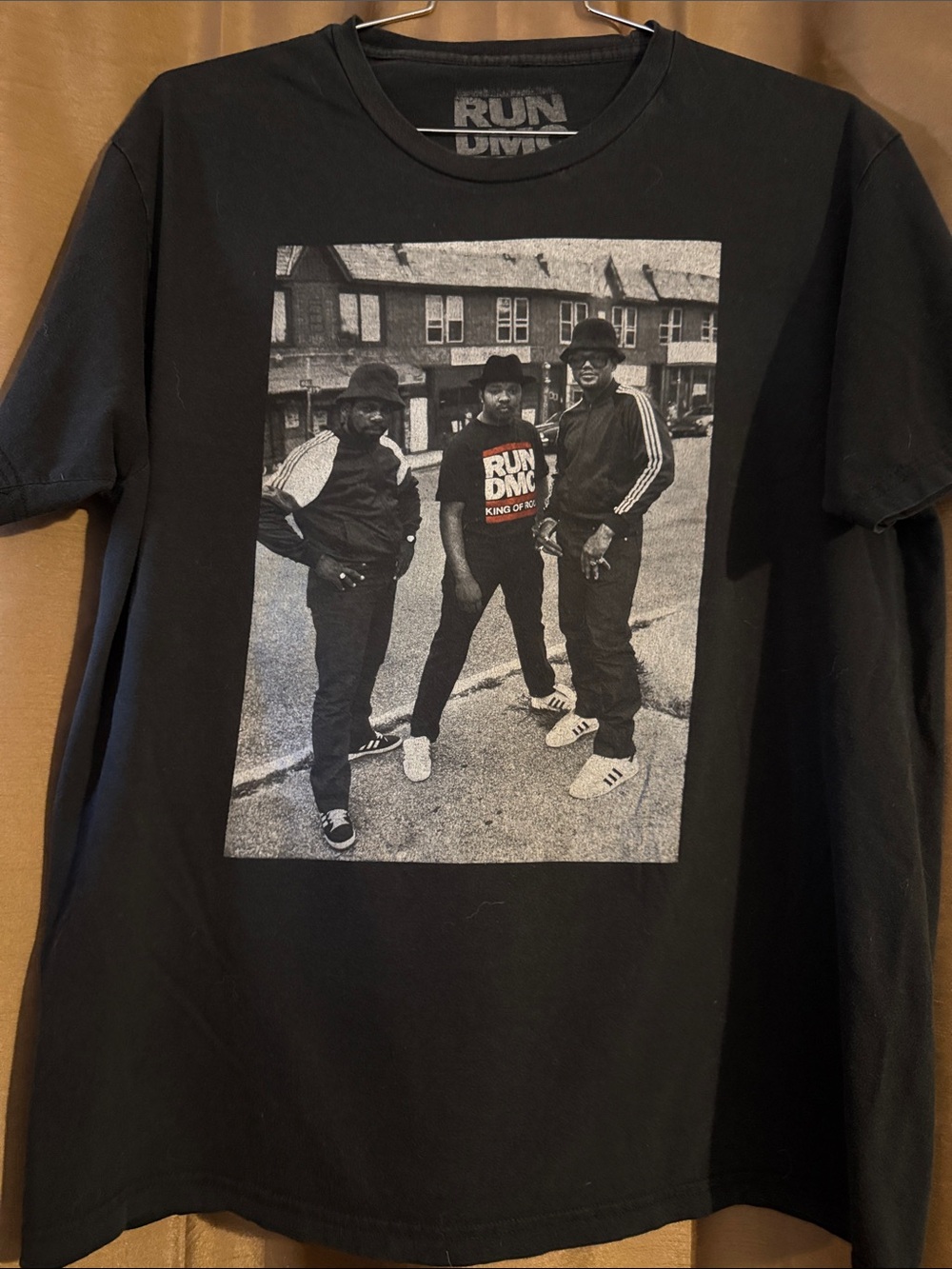 RUN DMC  2010- Large PRINT - Classic Logo Photo Print XL SHIRT